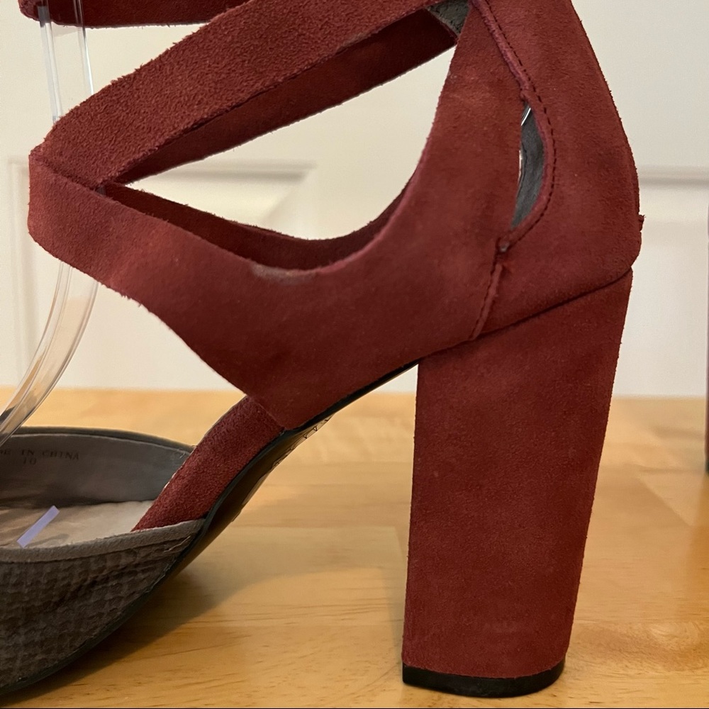 Farylrobin Tavi Faux Suede Heels Size 10 - Picture 11 of 14